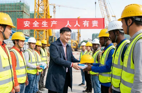 Donating safety equipment