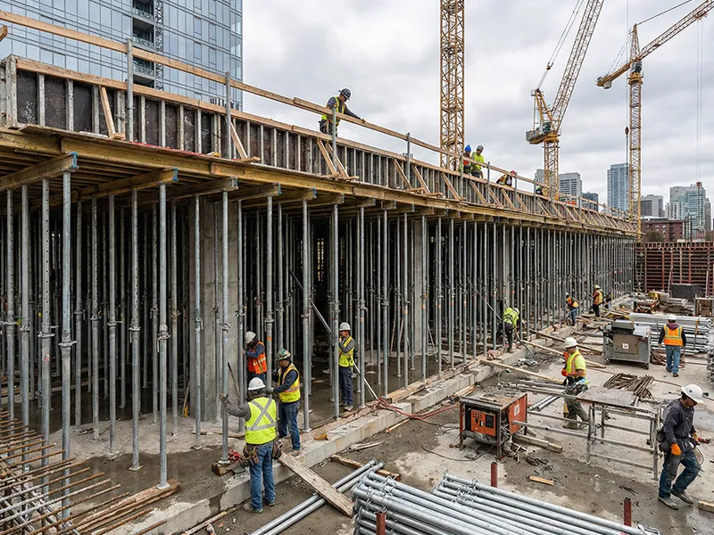 Steel Props Application Guide: The Reliable Foundation for Concrete Pouring