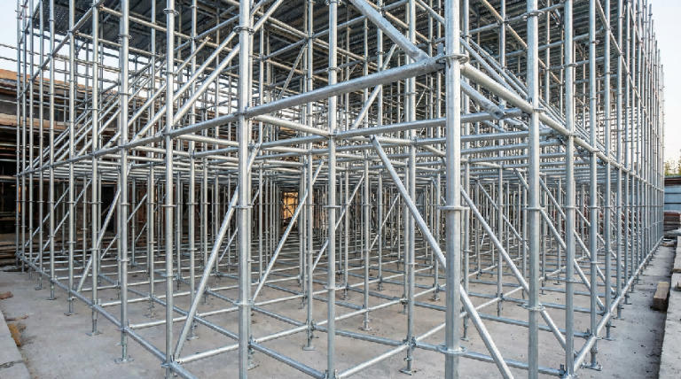 Galvanized ringlock scaffolding structure for heavy-duty construction support Galvanized ringlock scaffolding structure for heavy-duty construction support